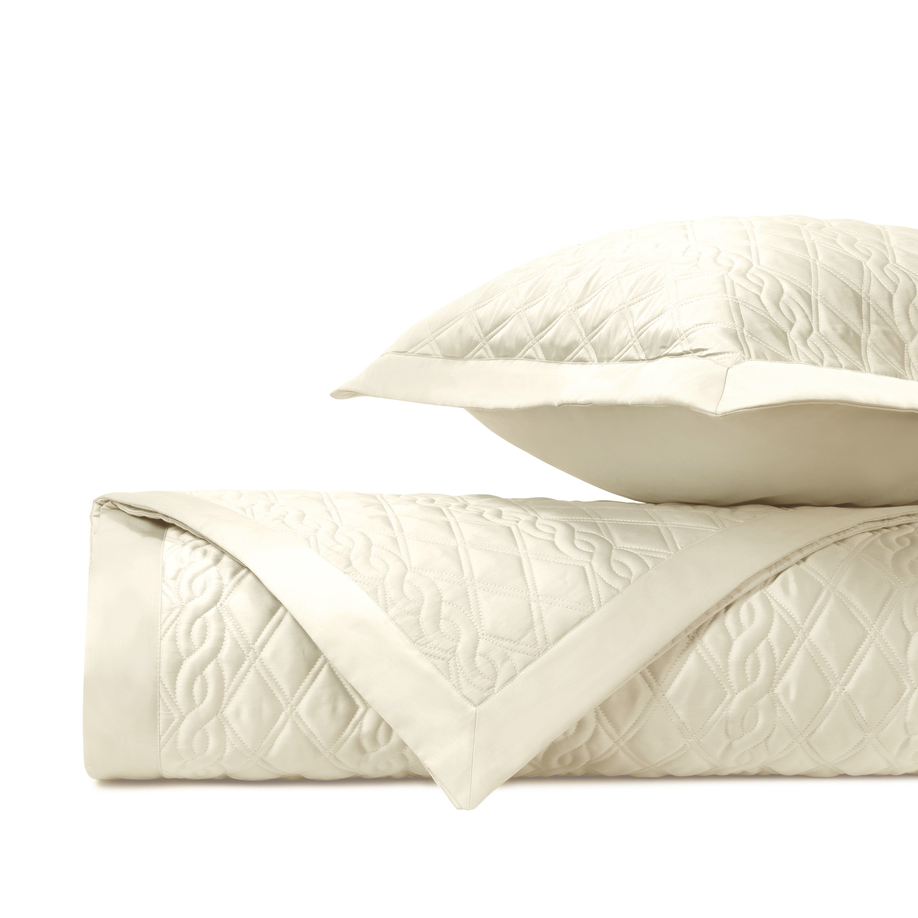 Abbey Quilted Coverlet (Euro) Set
