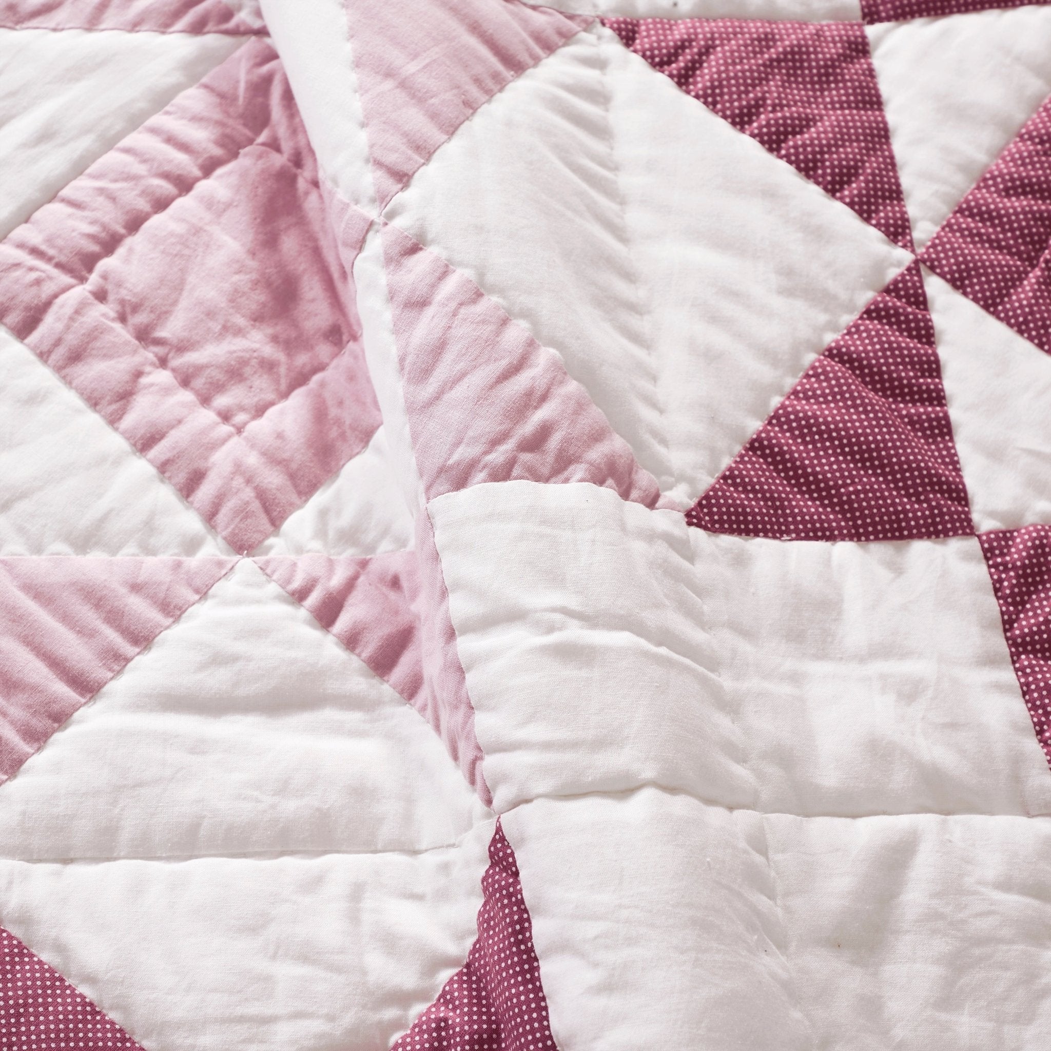 Abigail Pink Quilted Throw Blanket