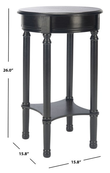 Tinsley Round Accent Table in Black