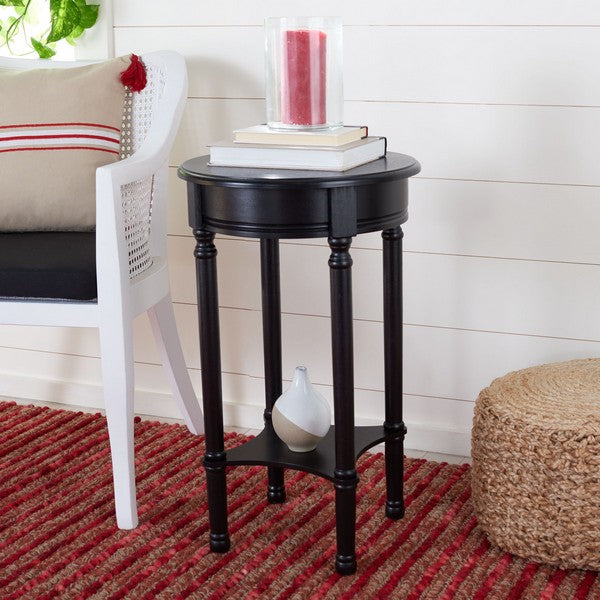 Tinsley Round Accent Table in Black