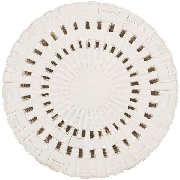 Sayre Ceramic Garden Stool in Cream