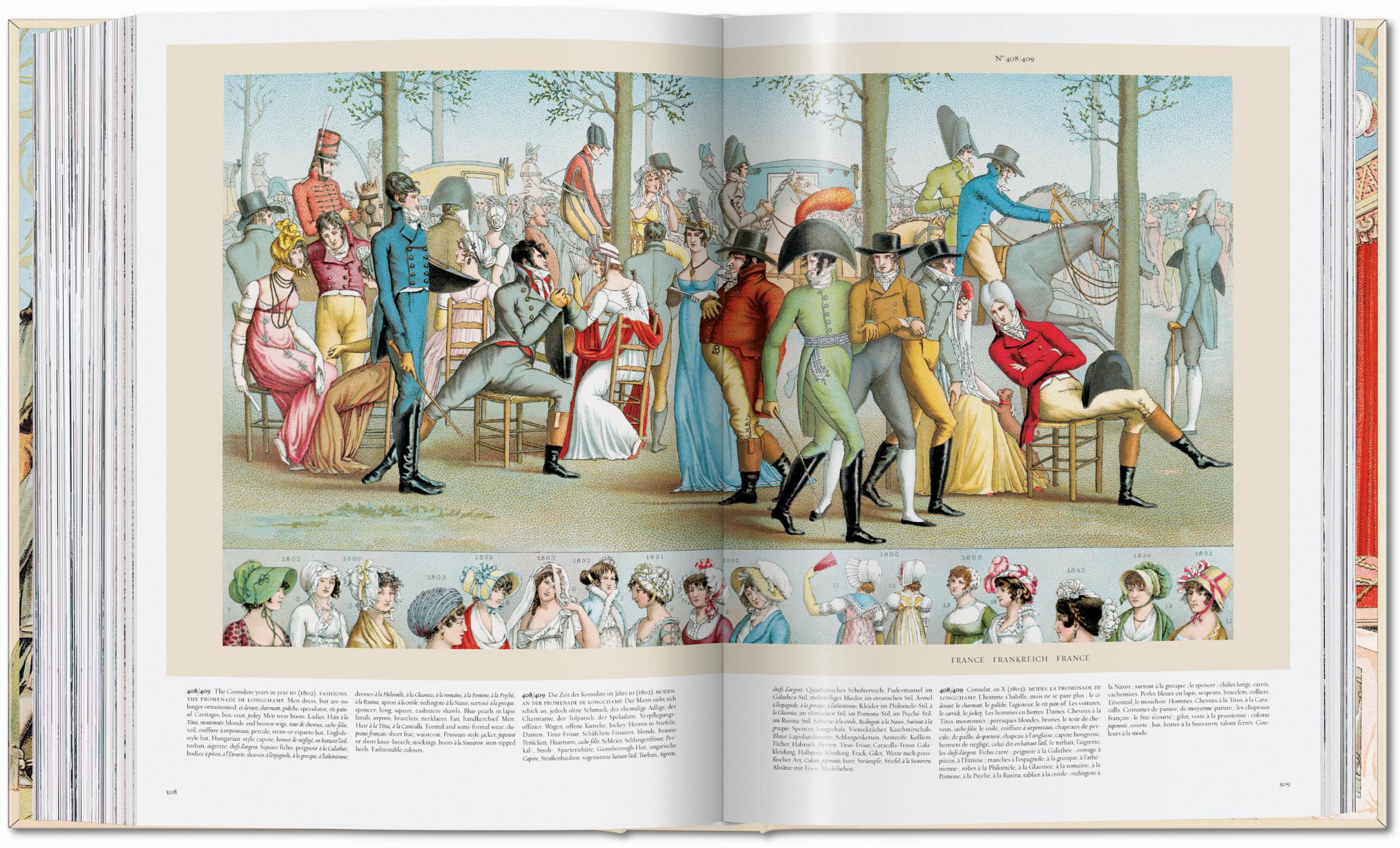 アート・デザイン・音楽 THE COMPLETE COSTUME HISTORY Racinet. The Complete Costume History (German, French, English)