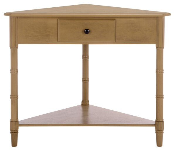 Gomez Corner Table in Desert Brown