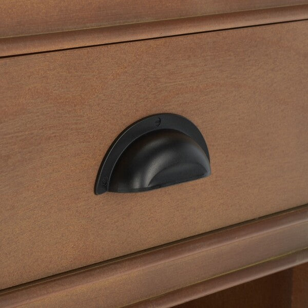 Griffin Side Table with 1 Drawer in Sepia