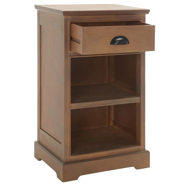 Griffin Side Table with 1 Drawer in Sepia