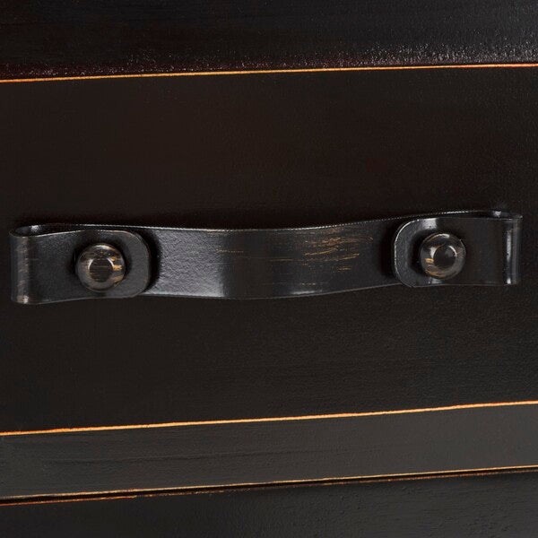 Aiden Console Table in Black and Oak with 3 Drawers & 1 Shelf