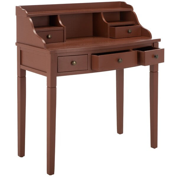Landon Writing Desk in Henna Brown