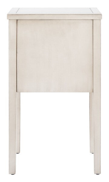 Toby End Table in White Birch with Storage Drawers