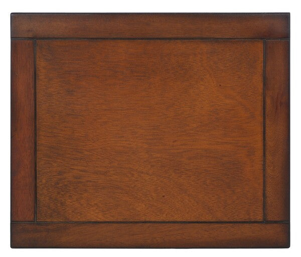 Toby End Table in Brown with Storage Drawers