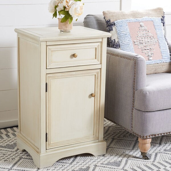 Jarome Storage End Table in Barley with Drawer & Door