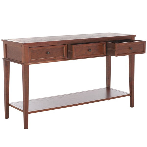 Manelin Console With Storage Drawers in Sepia