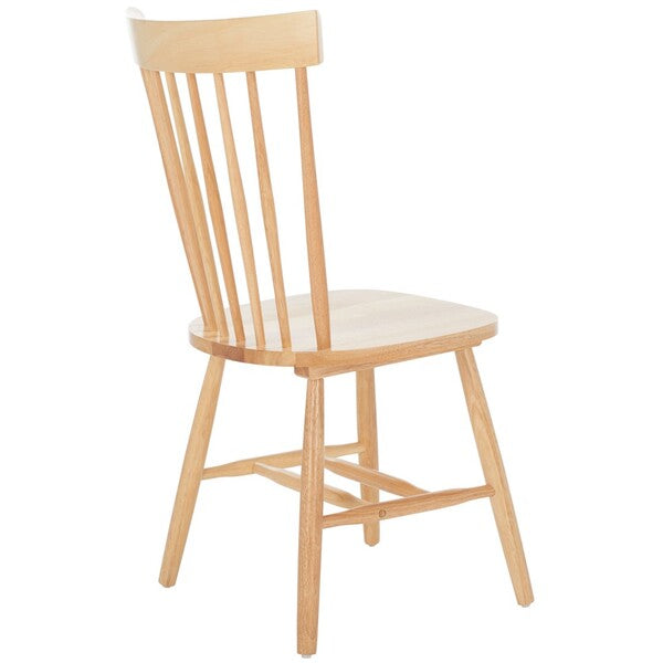 Parker Wood Spindle Back Dining Chair in Natural (Set of 2)
