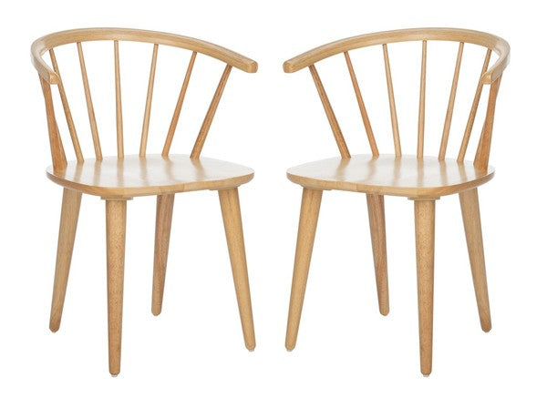 Ceres Spindle Back Dining Chair in Natural (Set of 2)