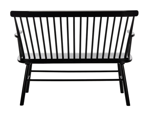 Blanchard Spindle Back Settee in Black