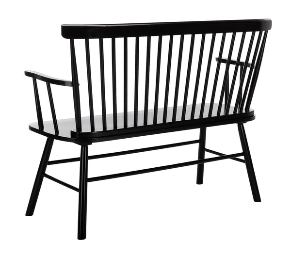 Blanchard Spindle Back Settee in Black