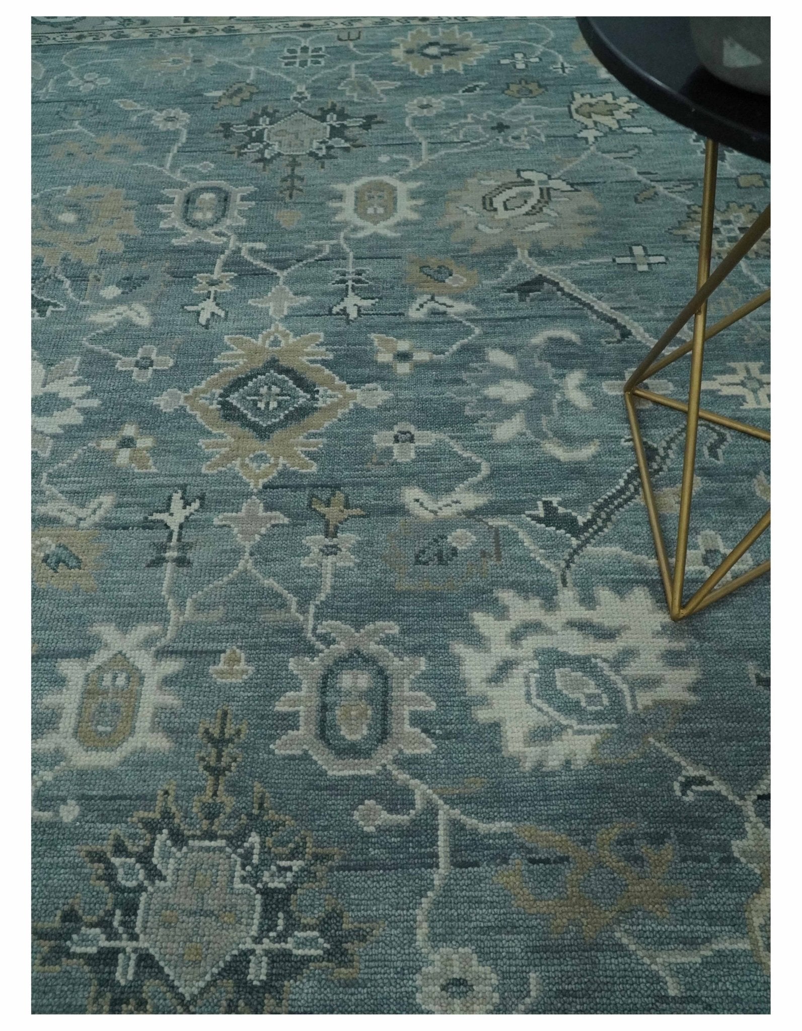 Antique 3x5, 4x6, 5x8, 6x9, 8x10, 9x12 Hand Knotted Oushak Gray and Silver Traditional Persian Area Rug | NT22 - The Rug Decor