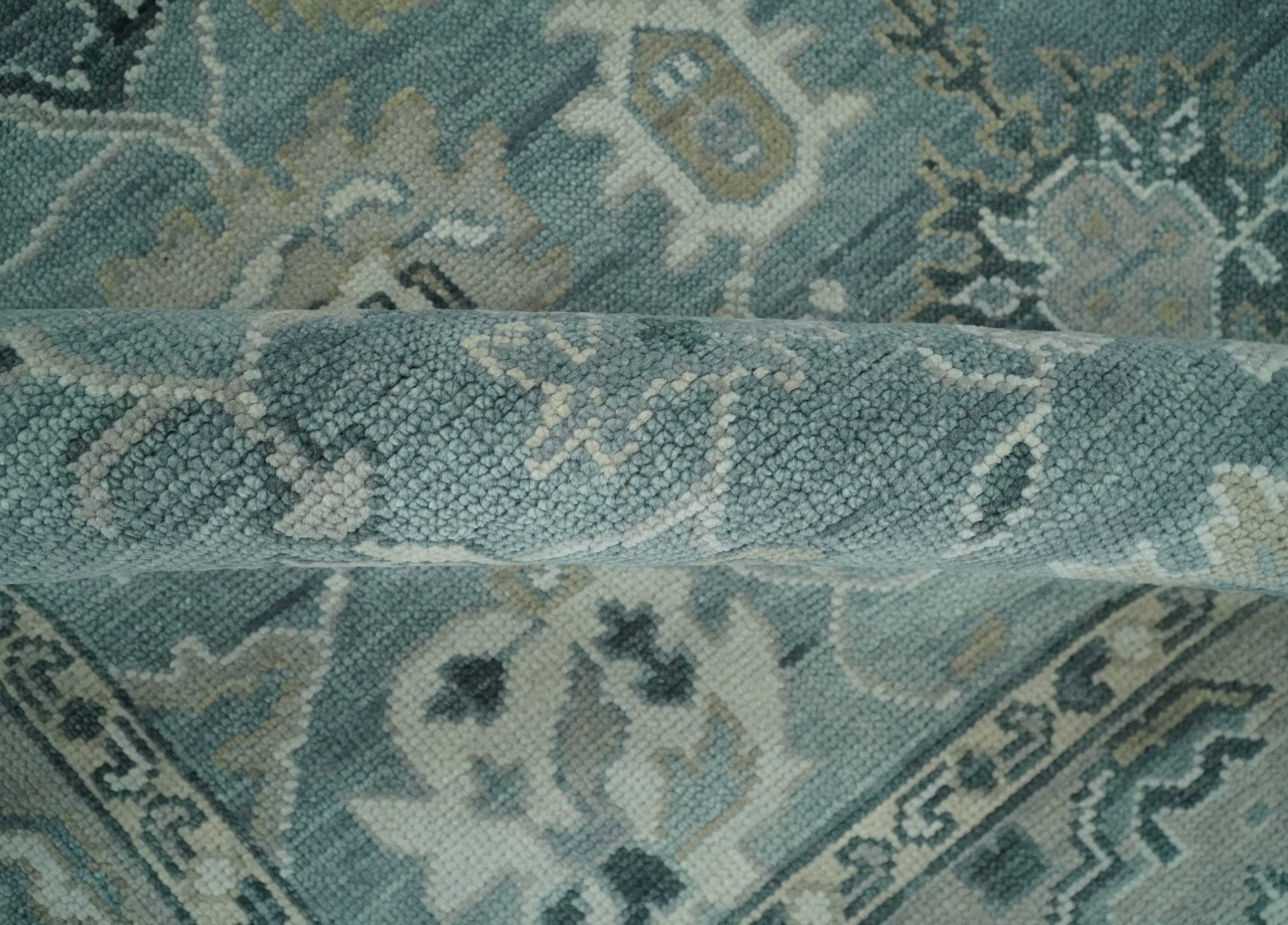 Antique 3x5, 4x6, 5x8, 6x9, 8x10, 9x12 Hand Knotted Oushak Gray and Silver Traditional Persian Area Rug | NT22 - The Rug Decor