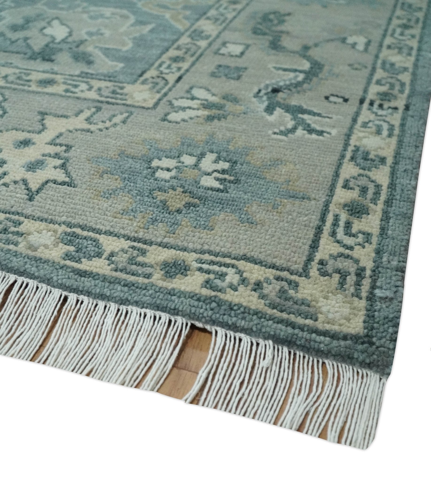 Antique 3x5, 4x6, 5x8, 6x9, 8x10, 9x12 Hand Knotted Oushak Gray and Silver Traditional Persian Area Rug | NT22 - The Rug Decor