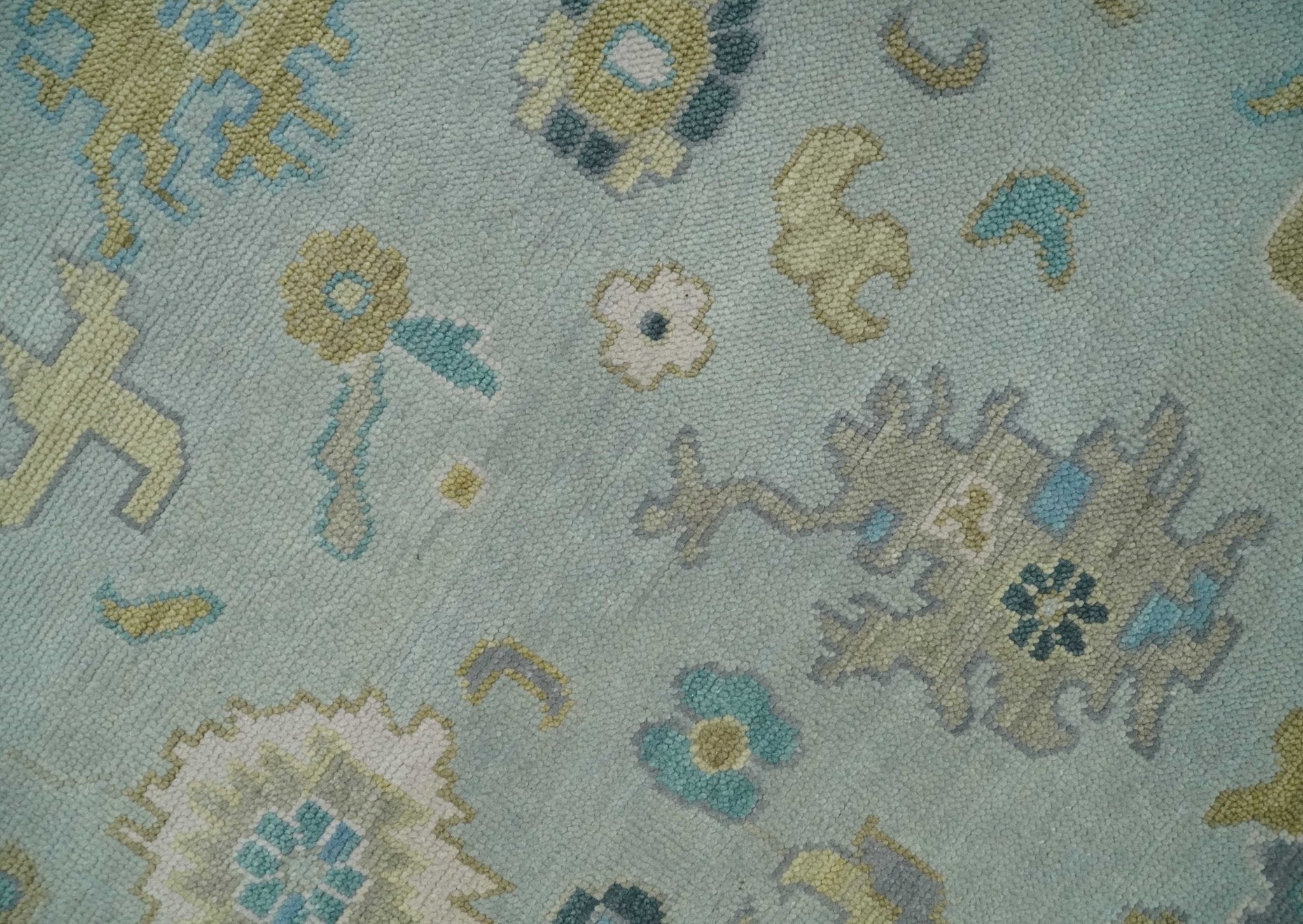 Antique Persian Oushak 6x9, 8x10, 9x12, 10x14 and 12x15 Wool Silver and Gold Vibrant Colorful Hand knotted Oushak Area Rug | NT11 - The Rug Decor