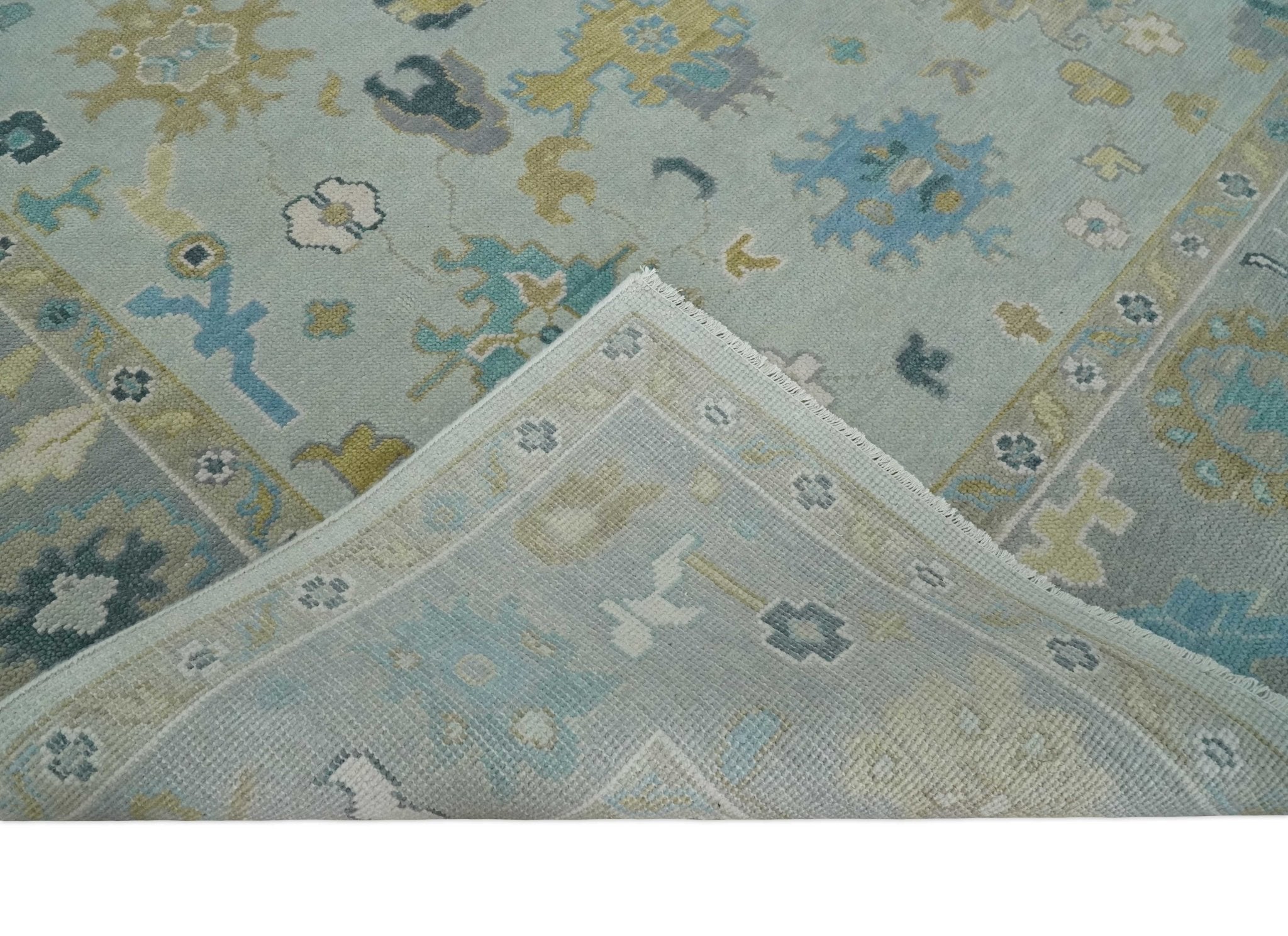 Antique Persian Oushak 6x9, 8x10, 9x12, 10x14 and 12x15 Wool Silver and Gold Vibrant Colorful Hand knotted Oushak Area Rug | NT11 - The Rug Decor