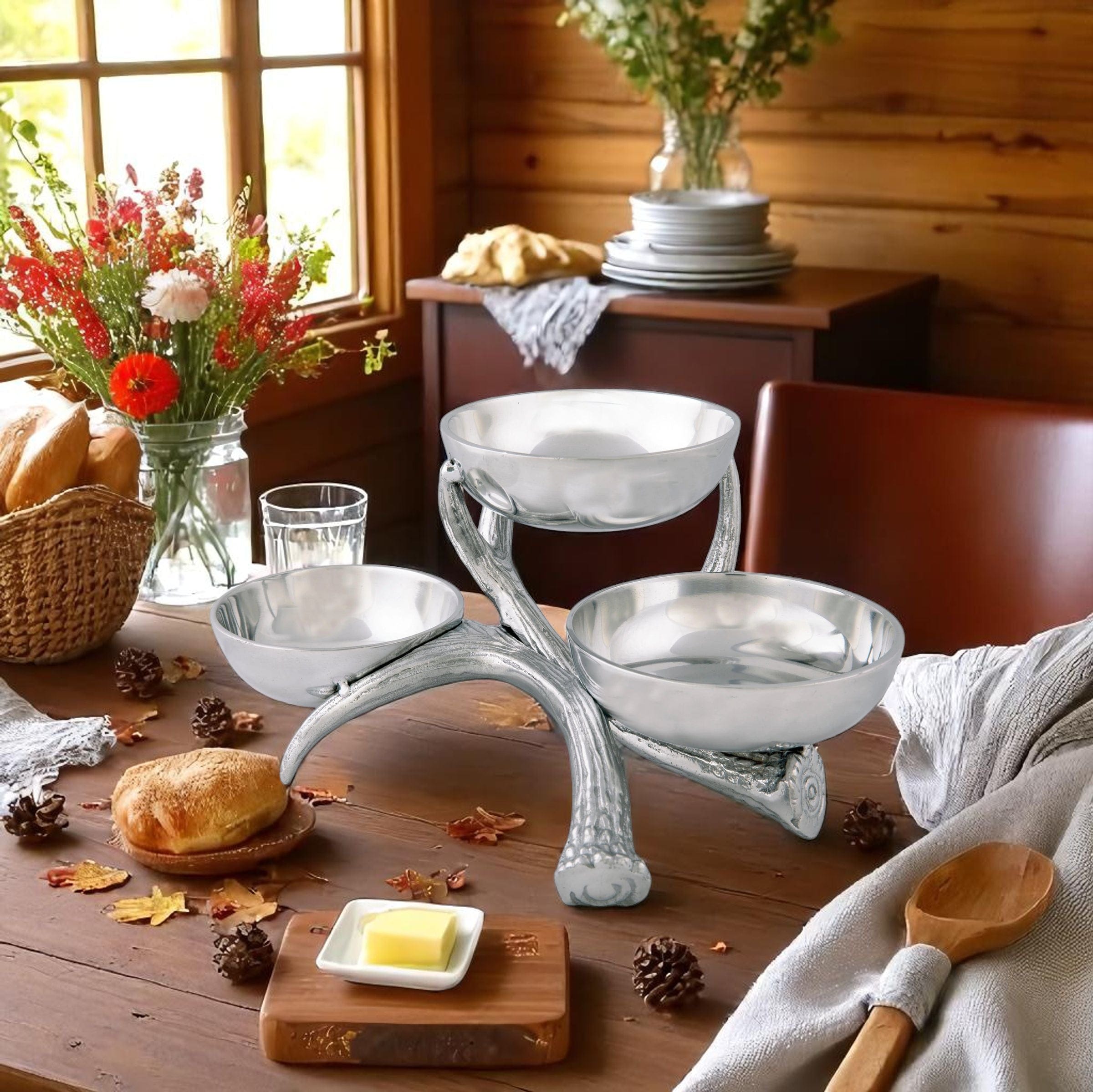 Antler 3-Tiered Bowl