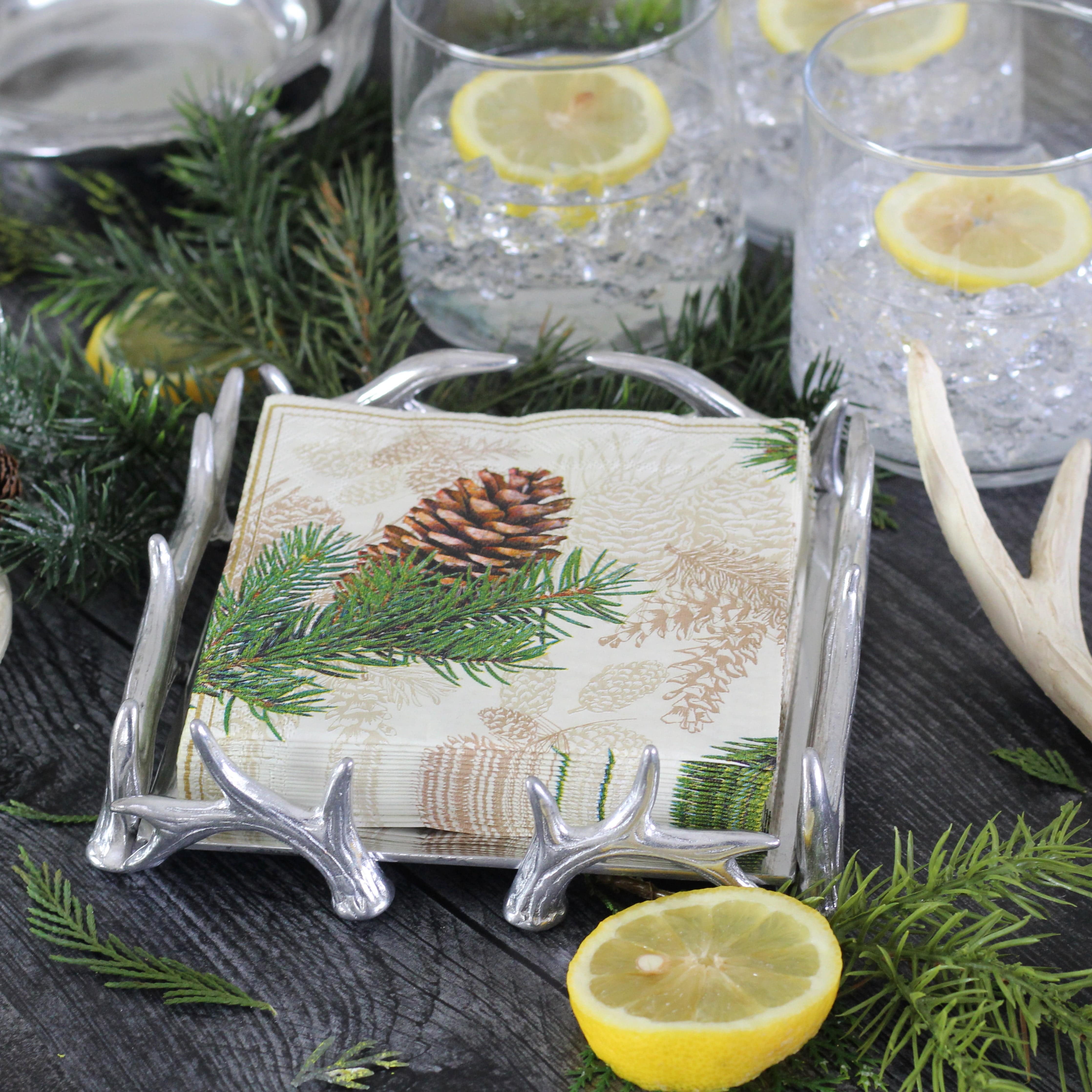 Antler Cocktail Napkin Box