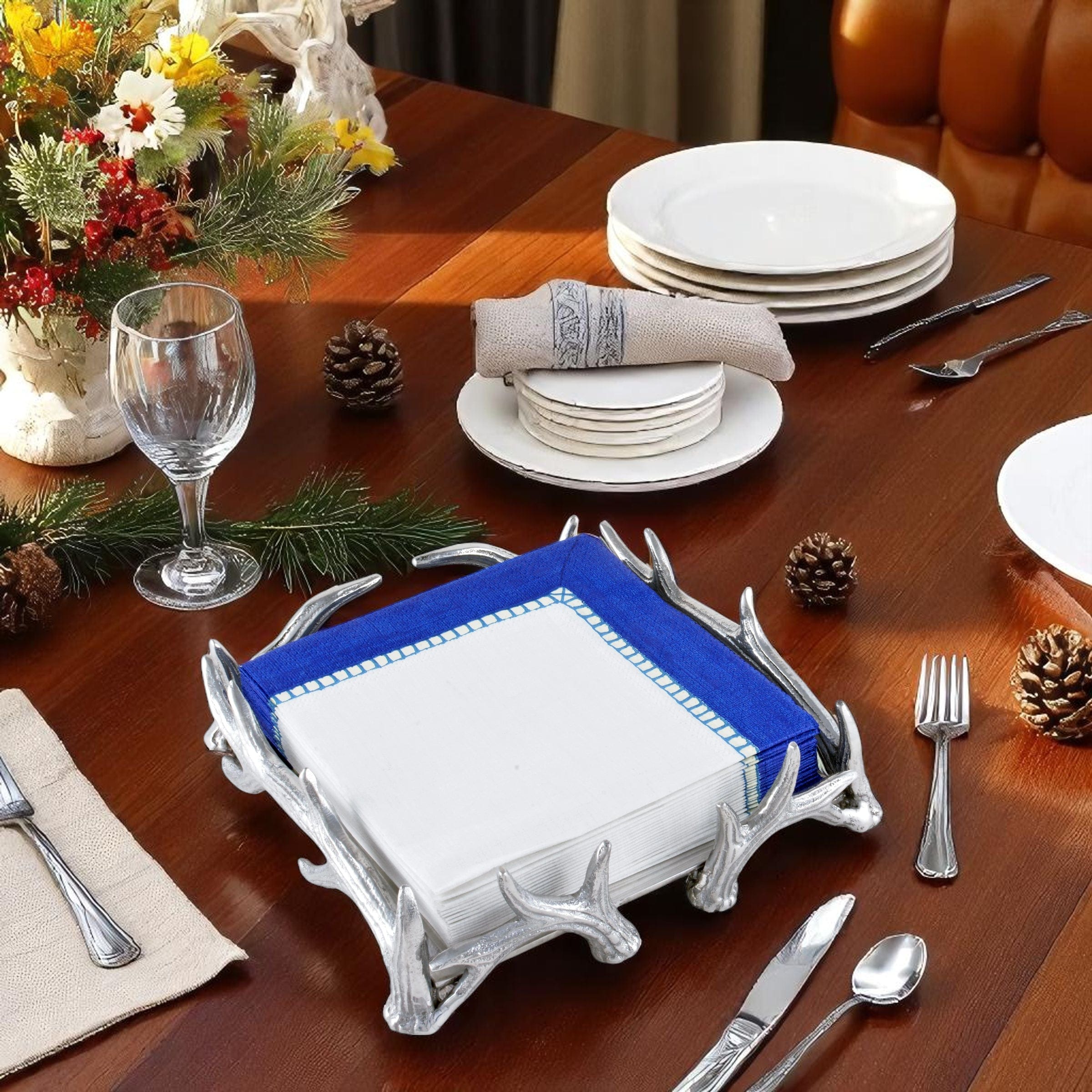Antler Luncheon Napkin Box