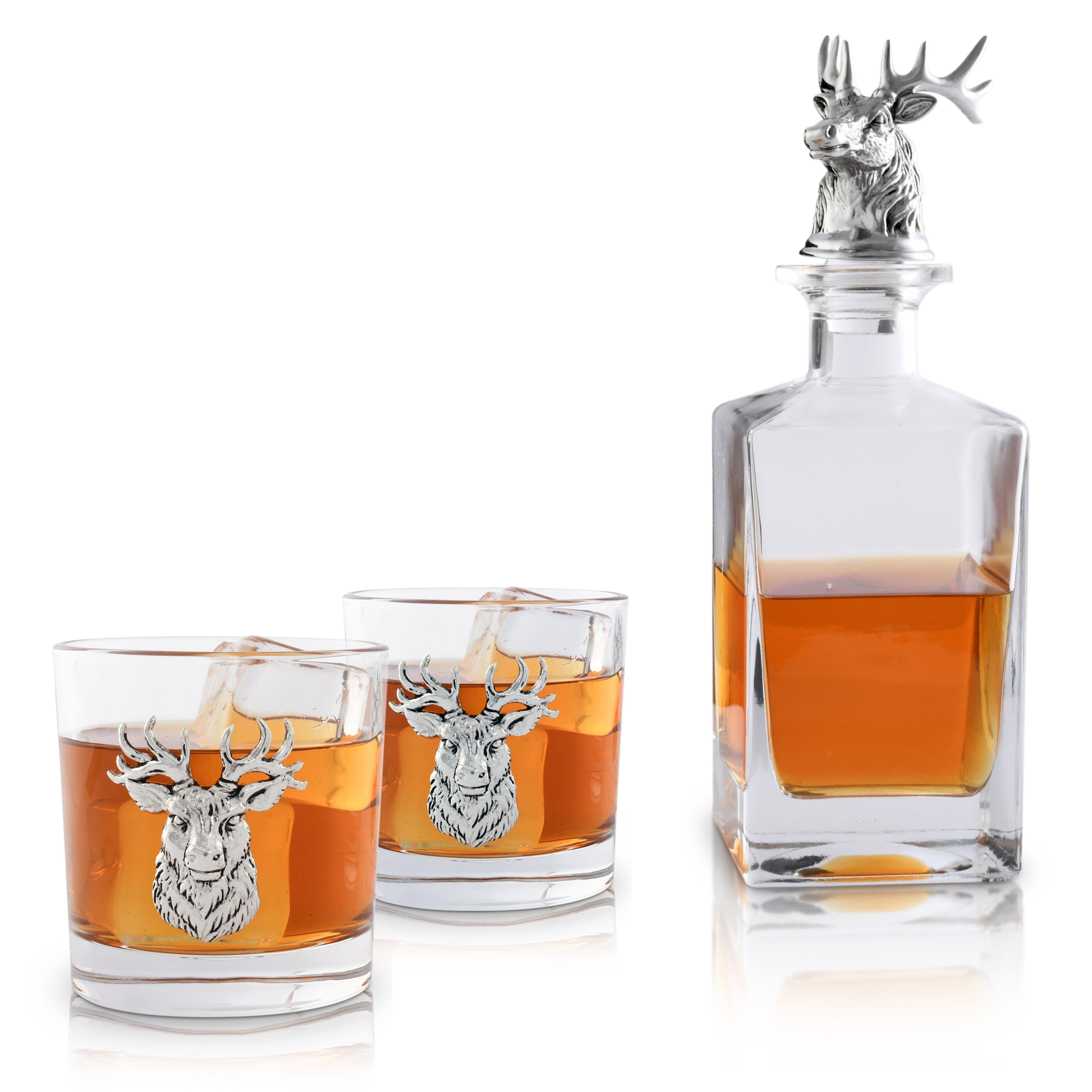 Arthur Court Designs Elk / Deer Bust Decanter Set - Thumbnail 5