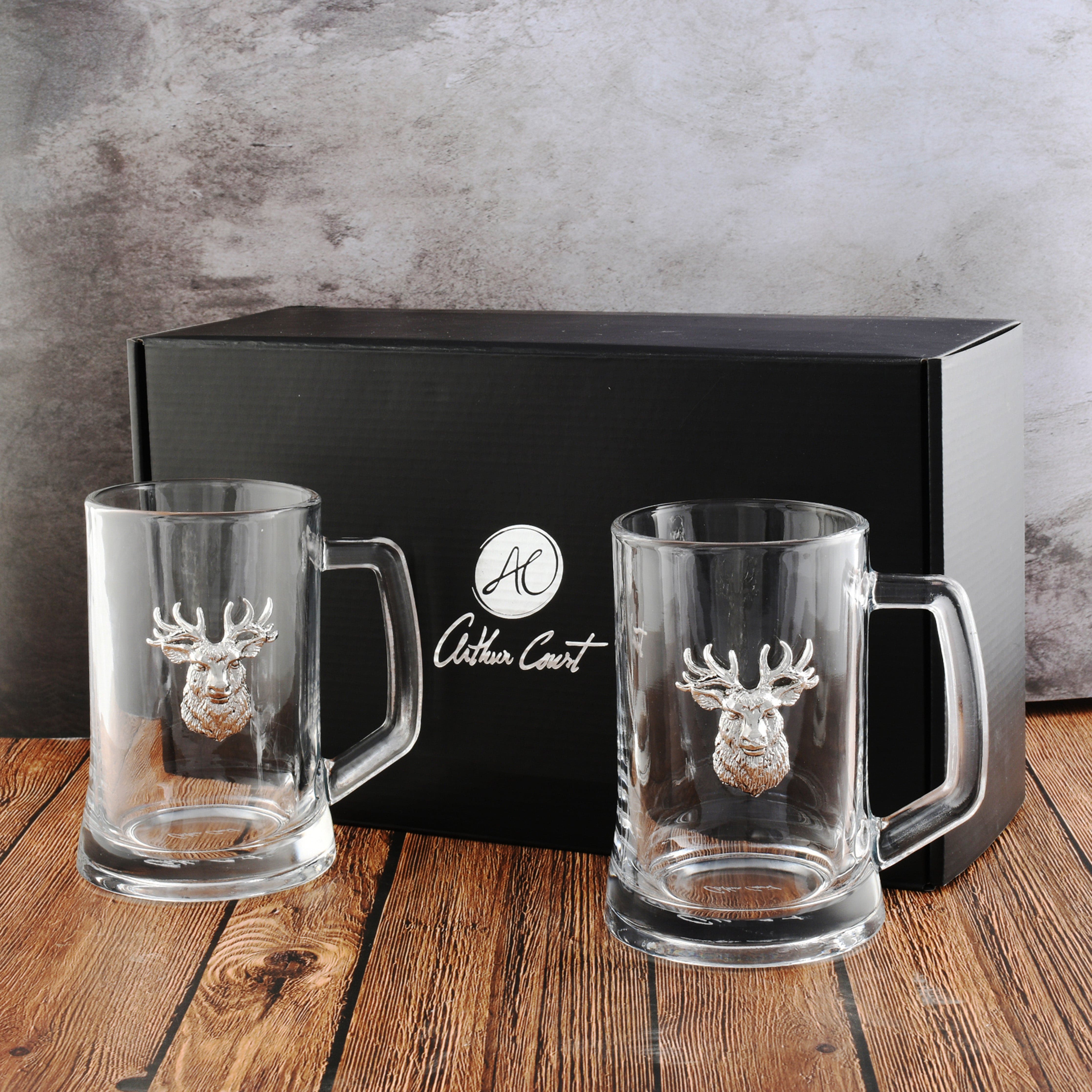 Arthur Court Designs Elk Head Beer Mugs - Thumbnail 2
