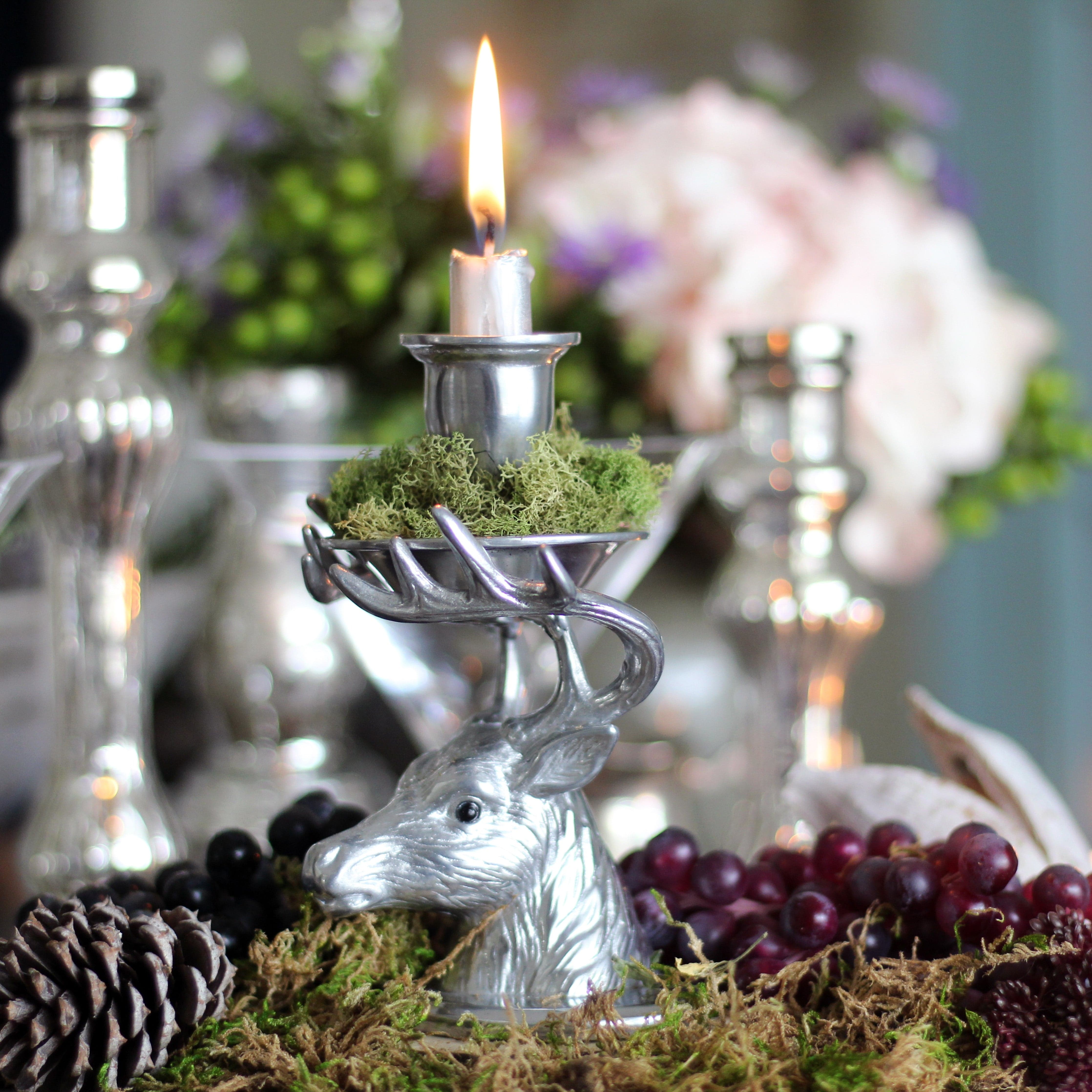 Elk Taper Candle Holders