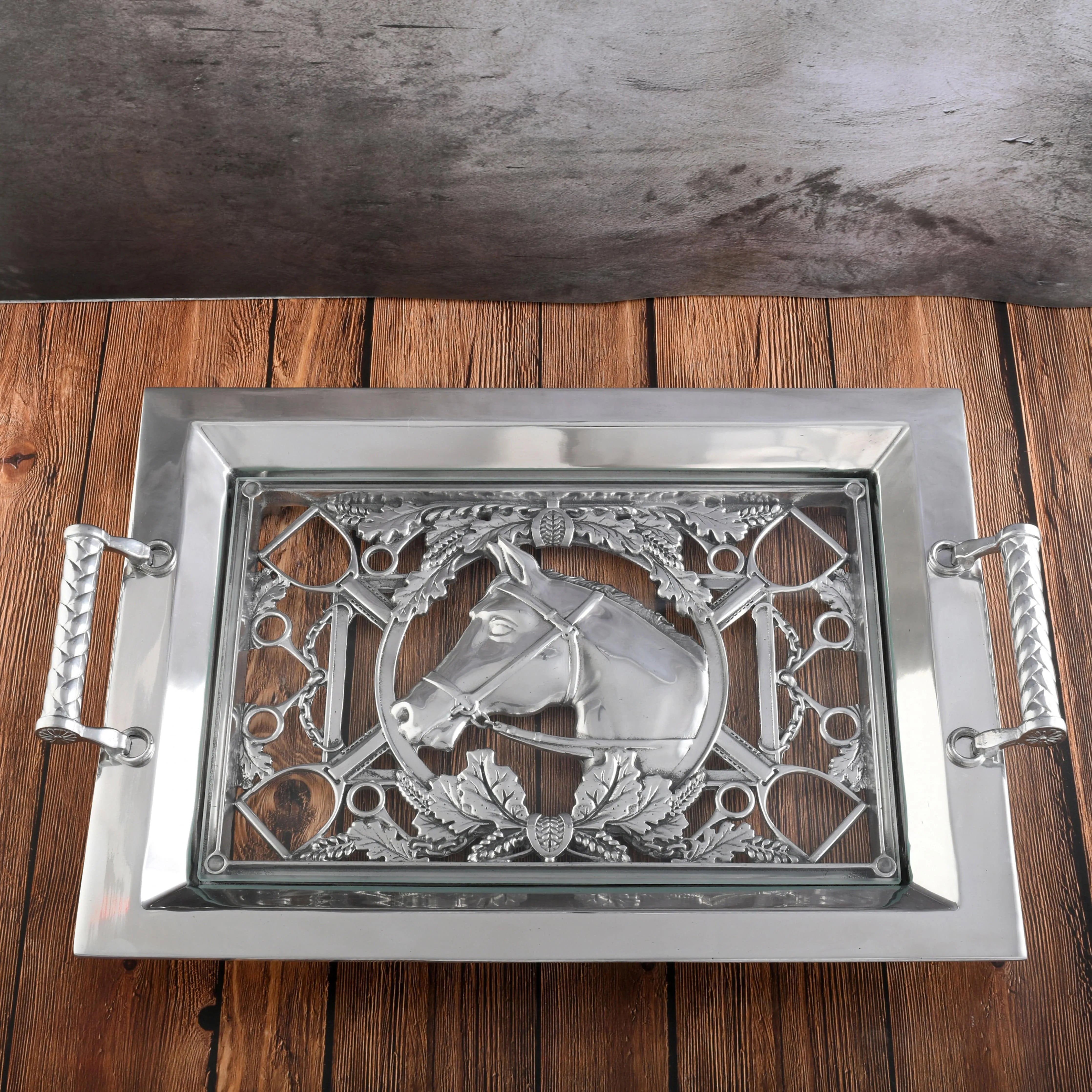 Arthur Court Designs Equestrian Horse Serving Tray - Thumbnail 5