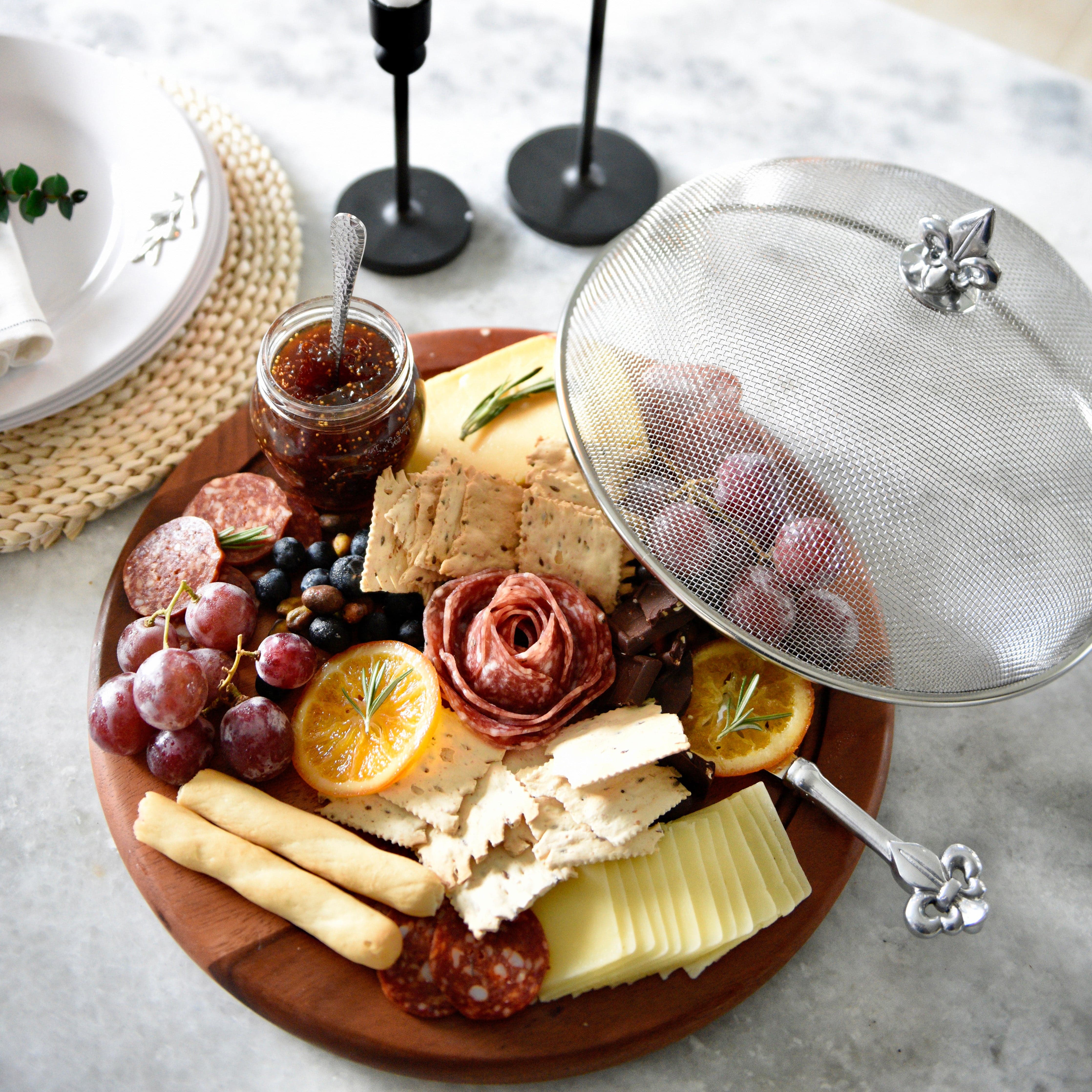 Arthur Court Designs Fleur de Lis Cheese Board and Spreader - Thumbnail 4
