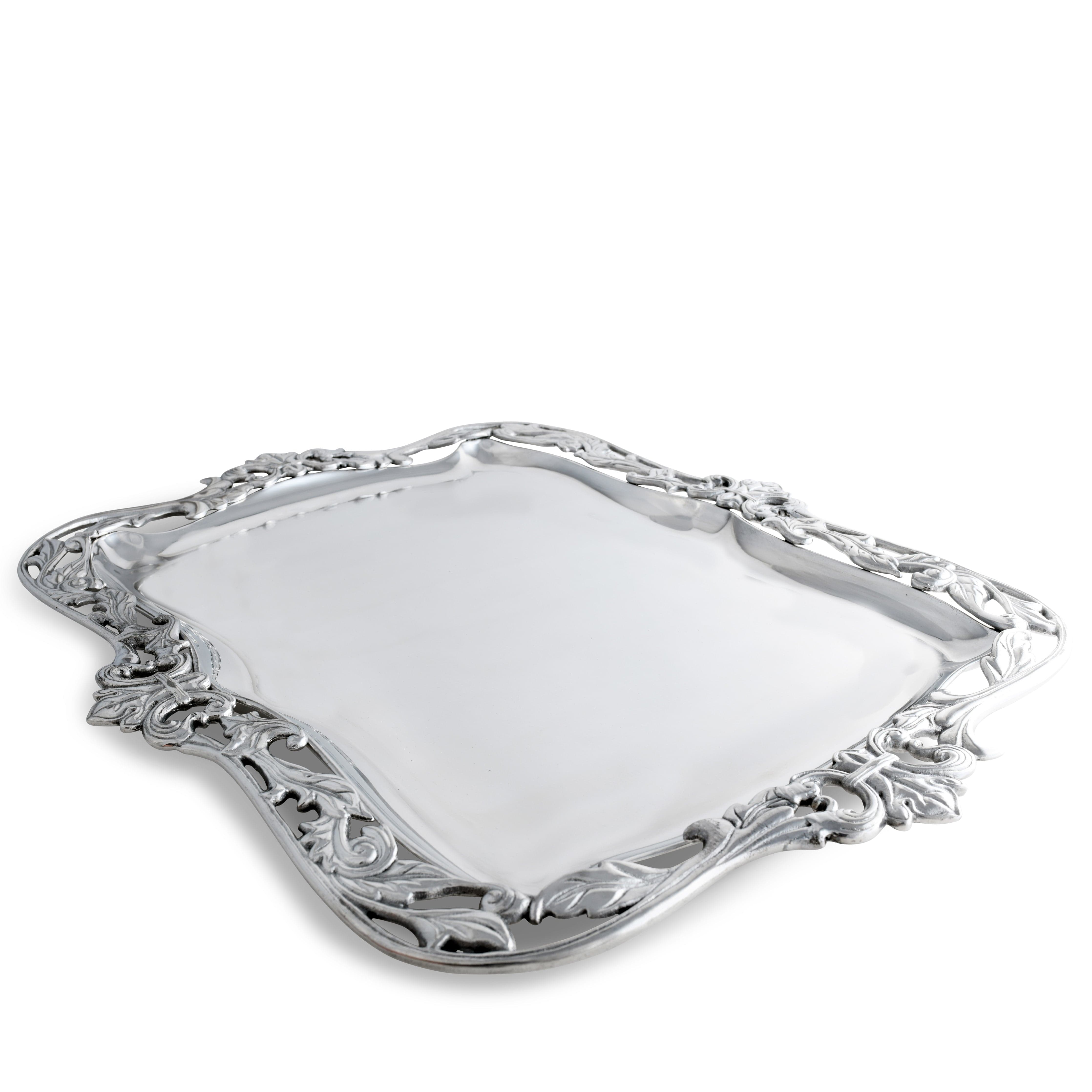 Fleur-De-Lis Acanthus Platter