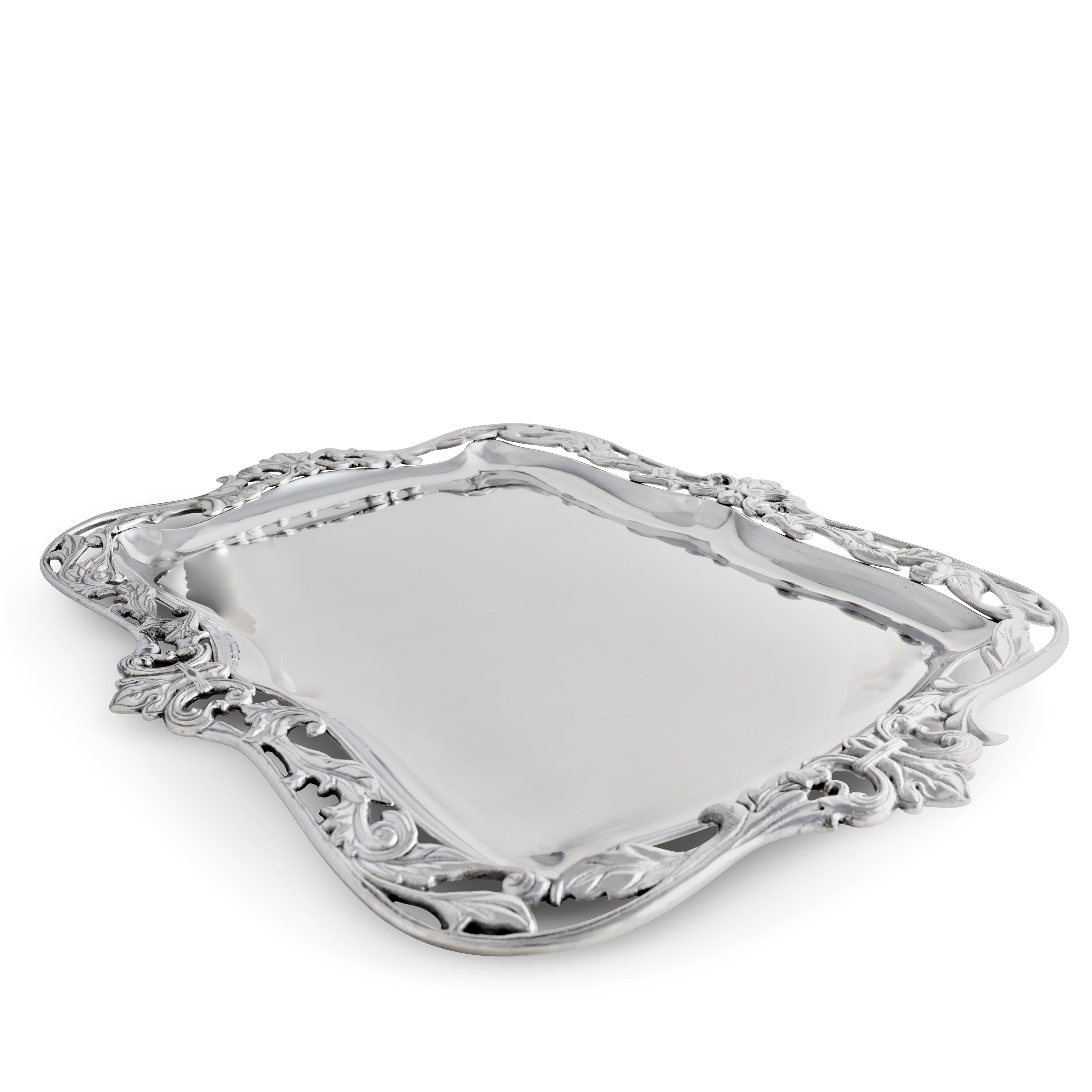 Fleur-De-Lis Acanthus Platter