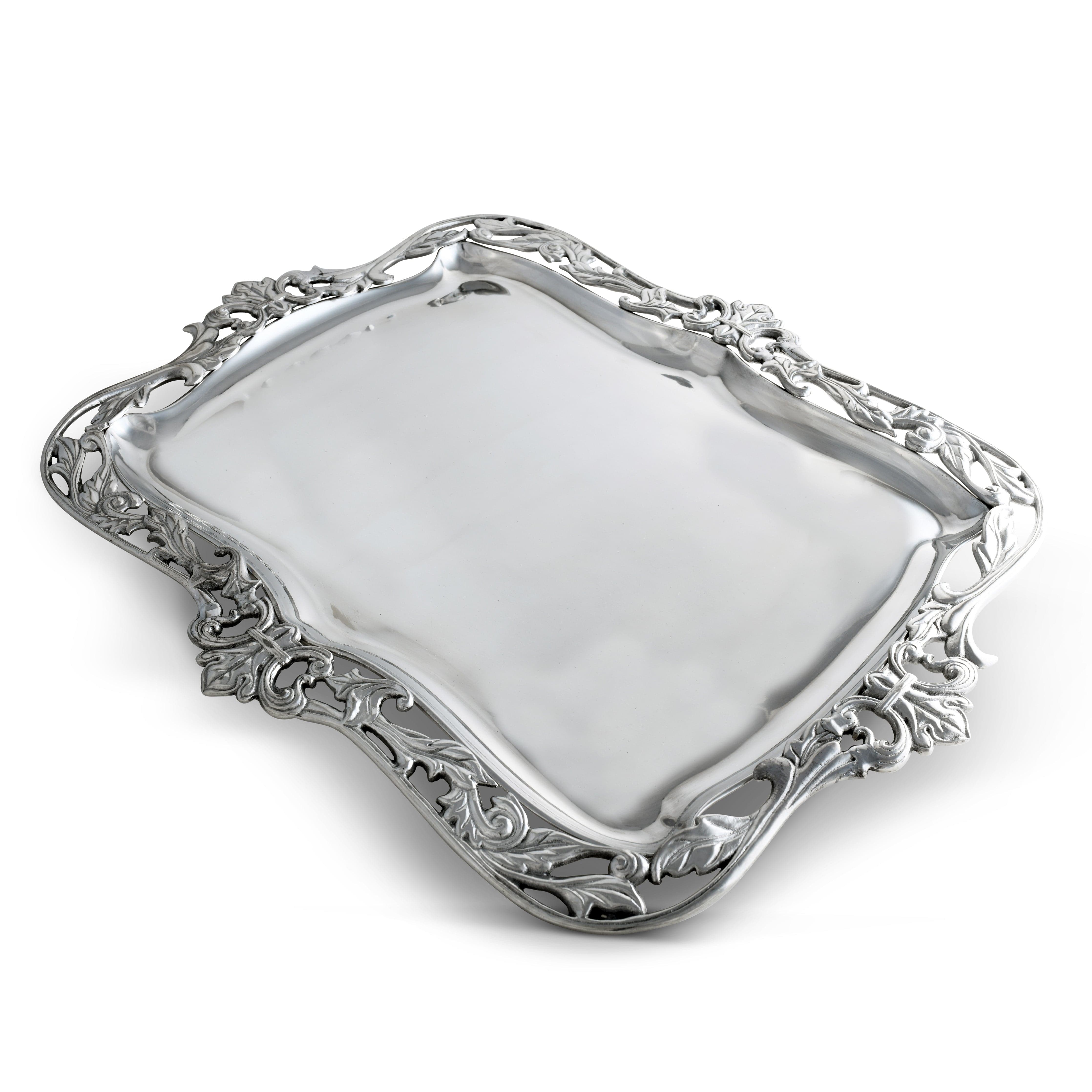 Fleur-De-Lis Acanthus Platter