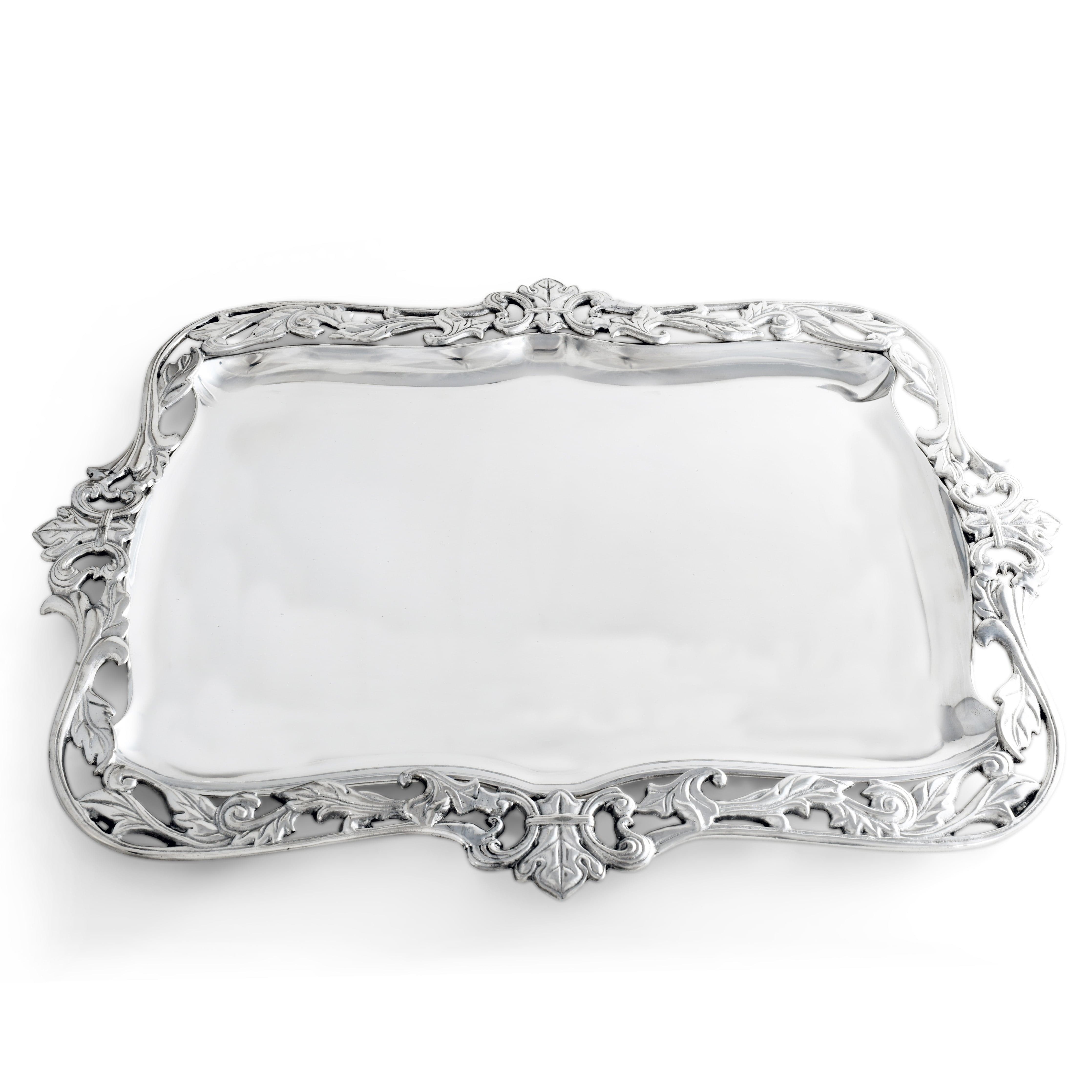 Fleur-De-Lis Acanthus Platter