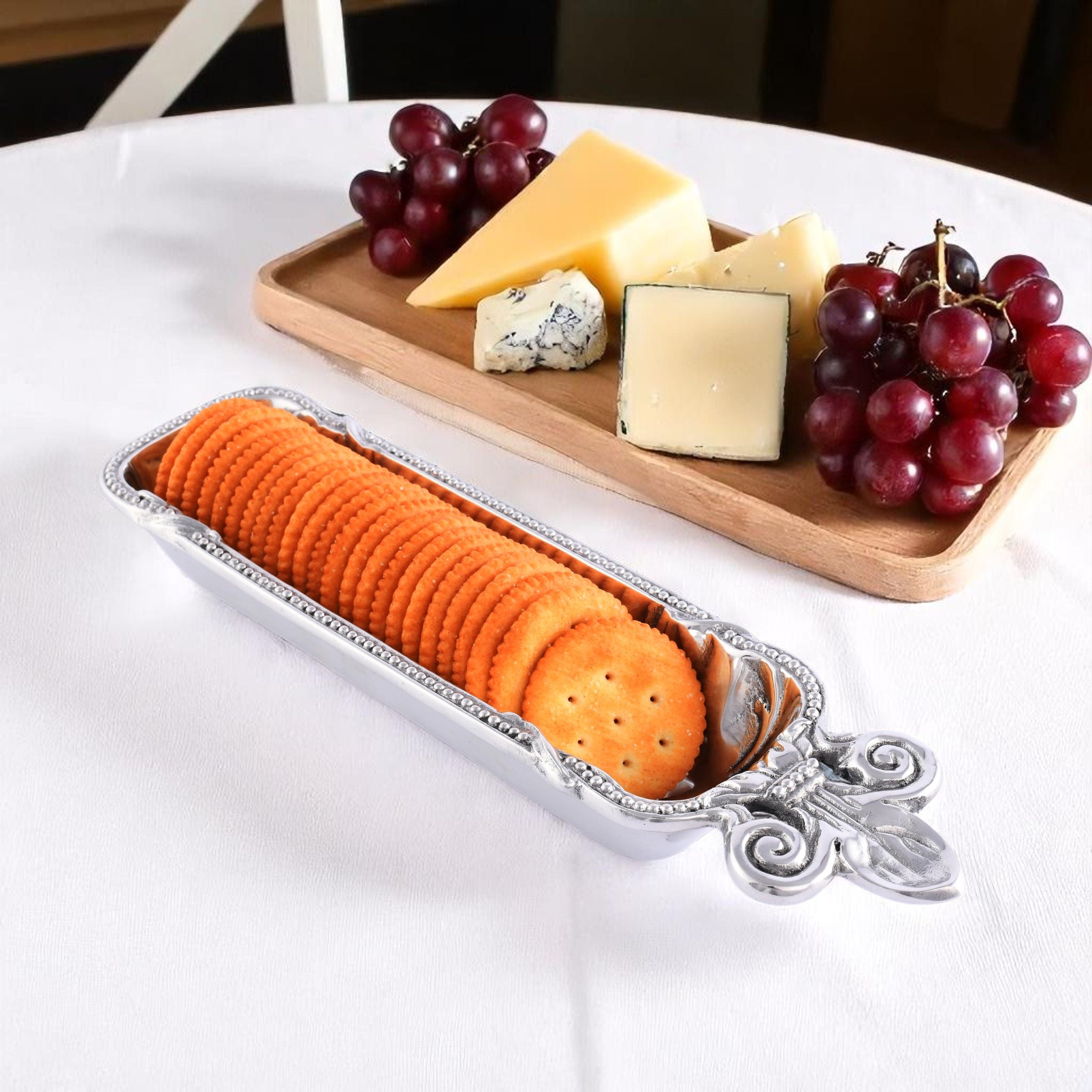 Fleur De Lis Cracker Serving Tray