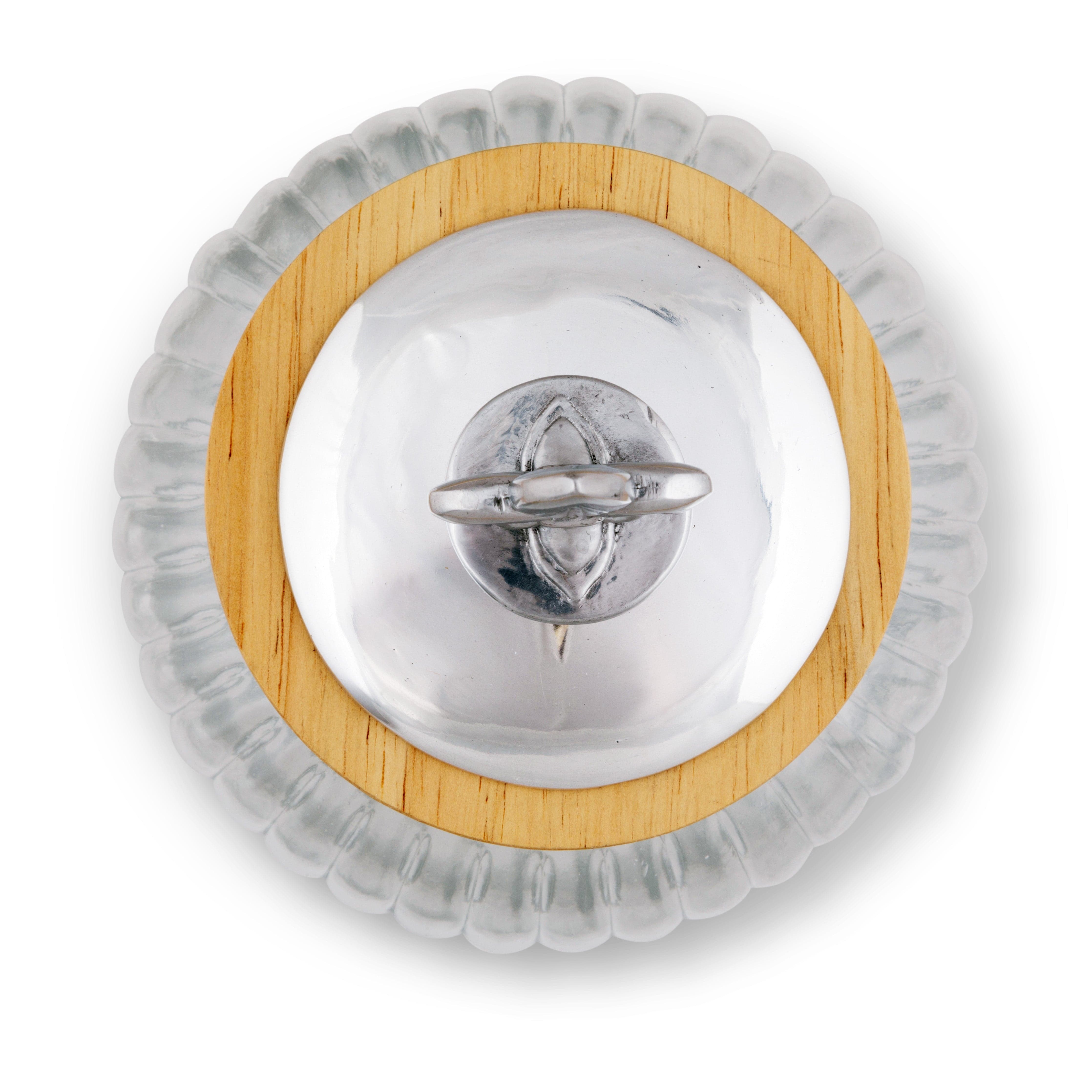 Fleur De Lis Knob Glass Canisters