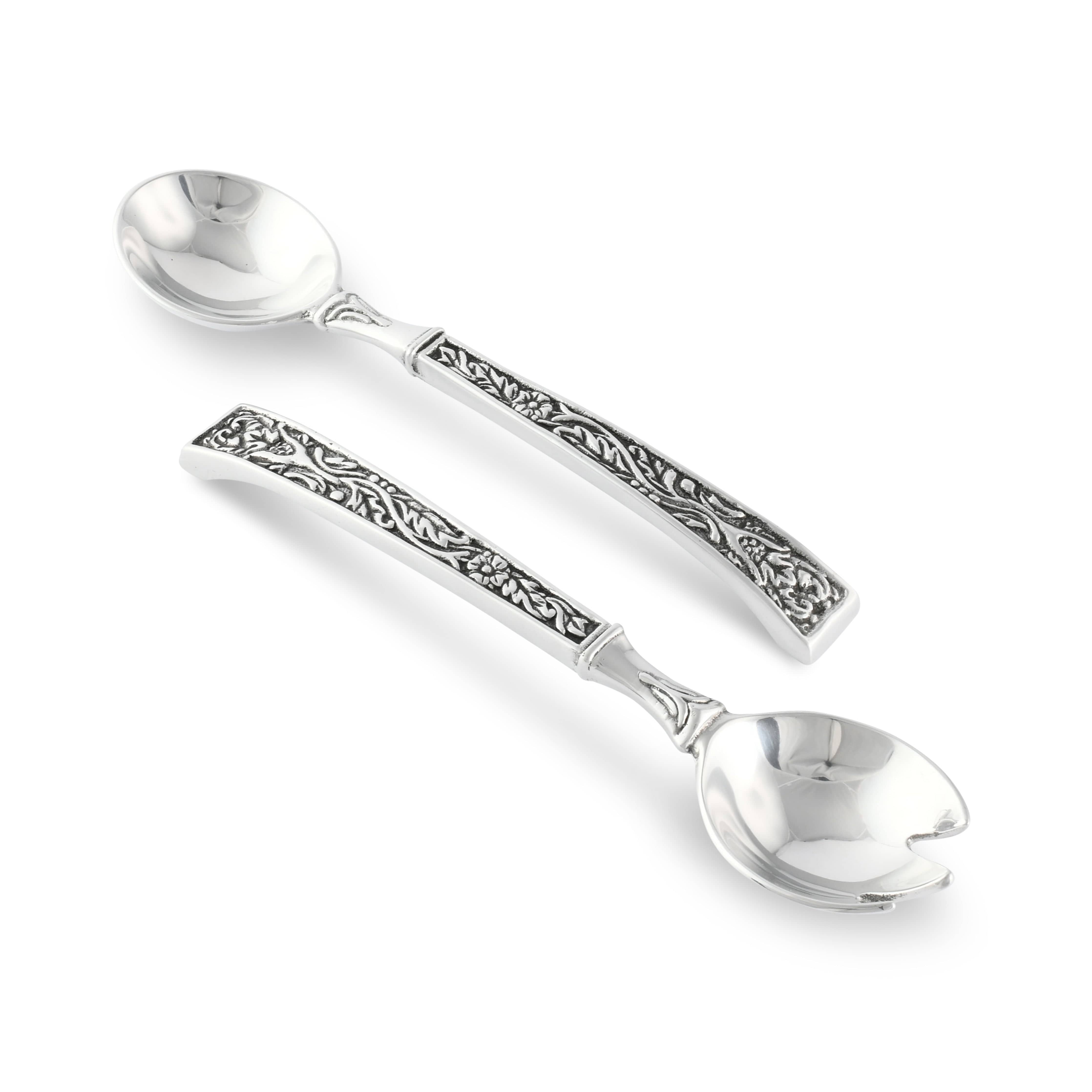 Pine Cone Forest Salad Bowl Set with Servers