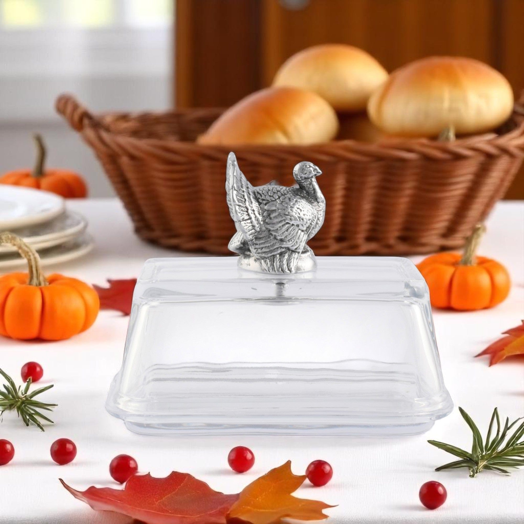 Glass Butter Dish - Turkey