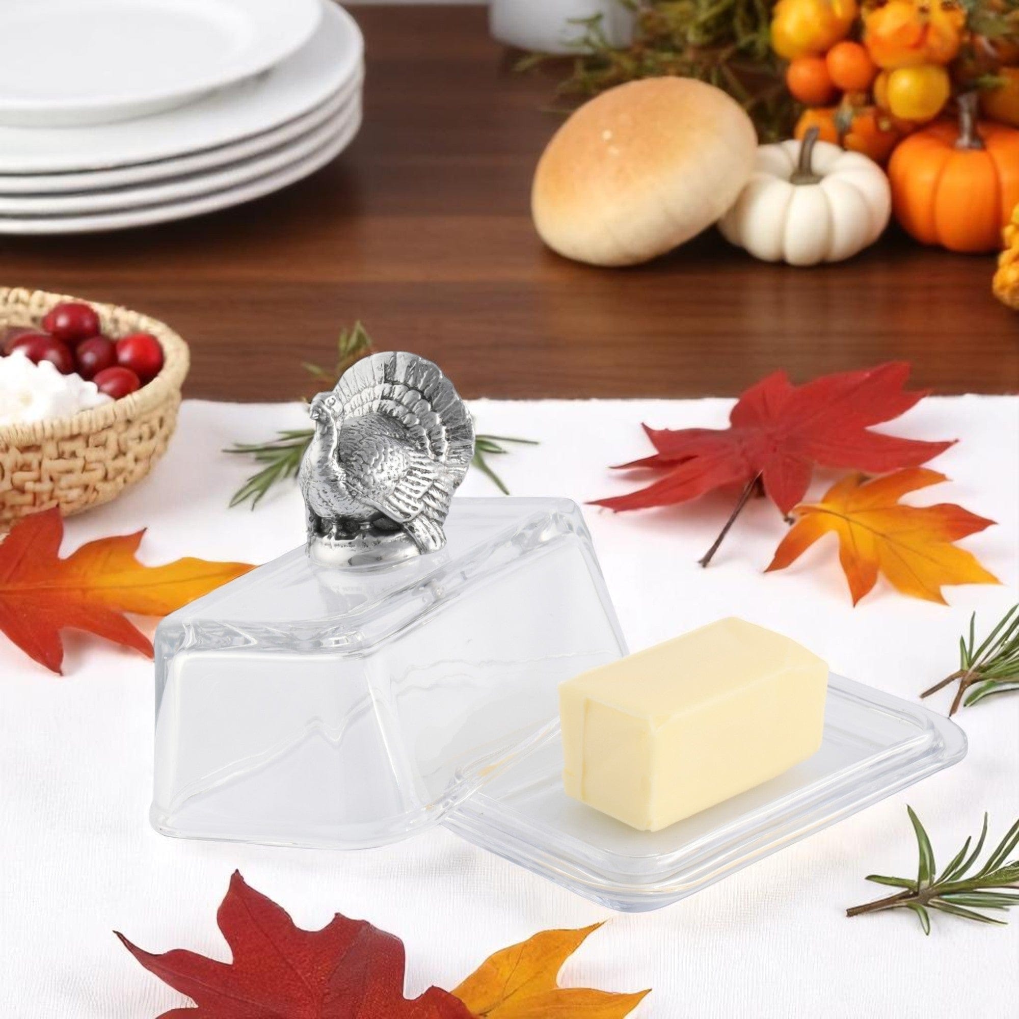 Glass Butter Dish - Turkey