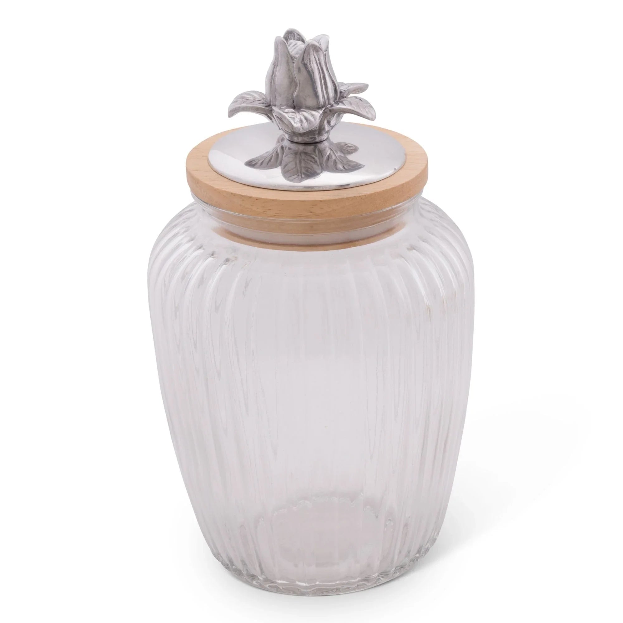Magnolia Knob Glass Canisters