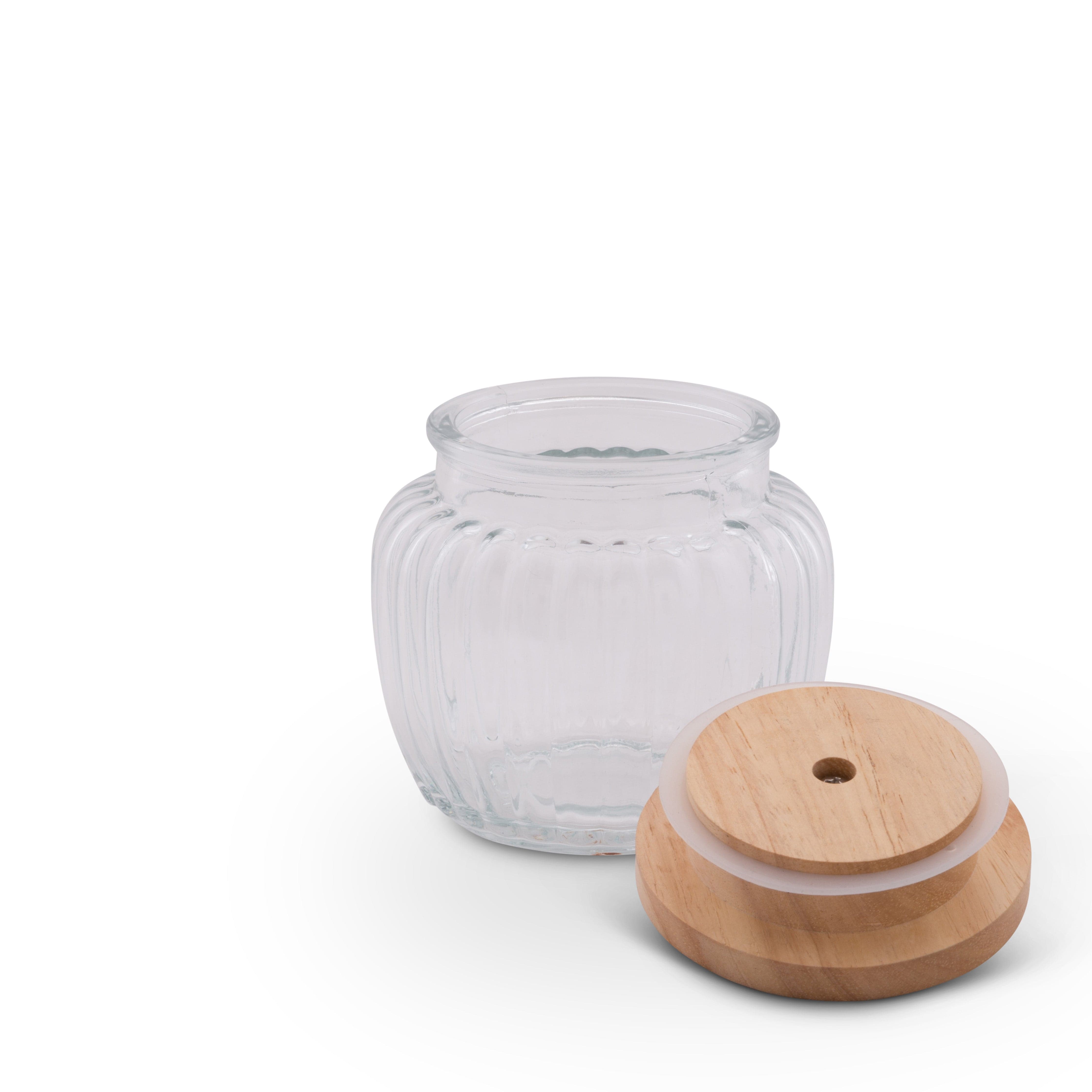 Magnolia Knob Glass Canisters