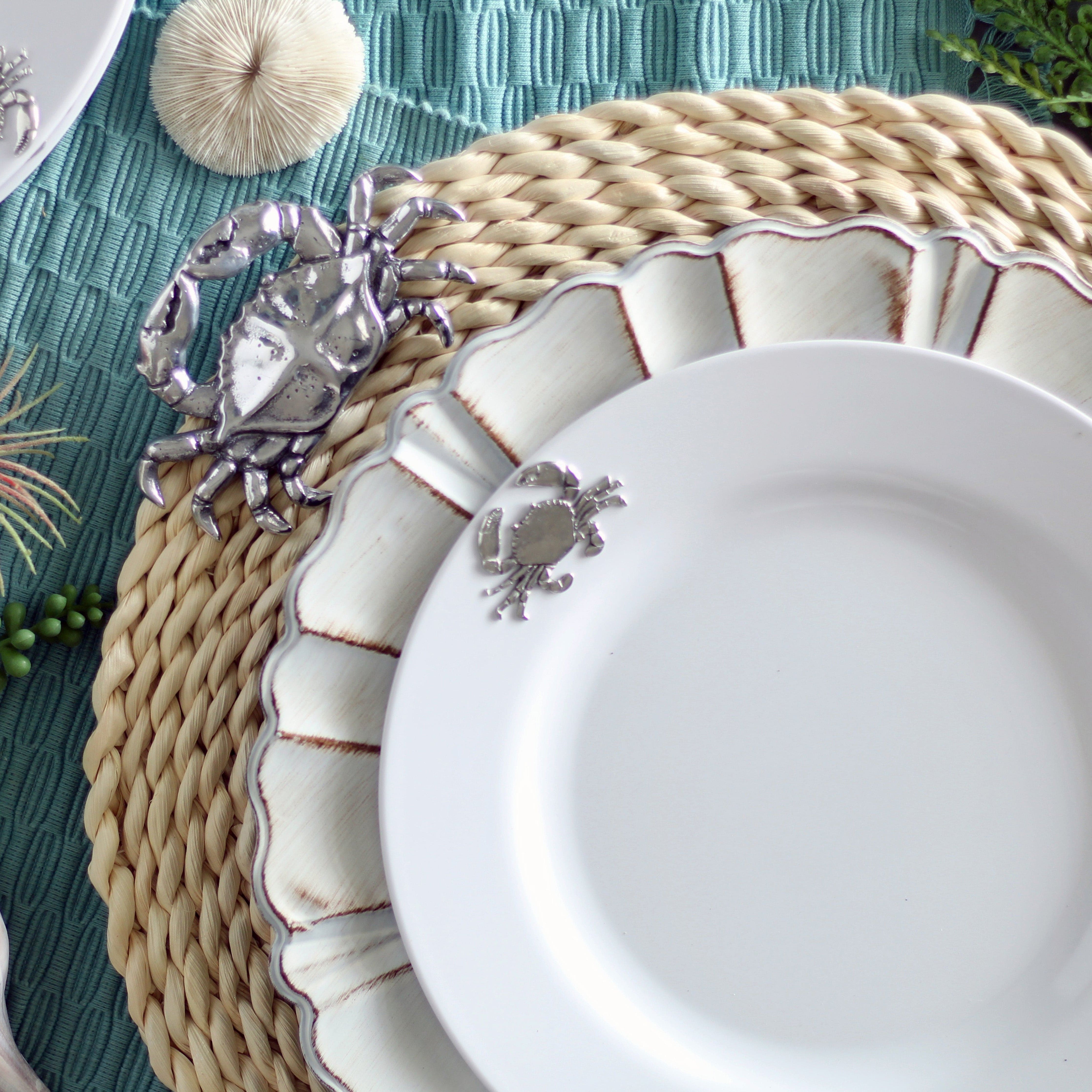 Crab Twisted Seagrass Placemats (Set of 4)