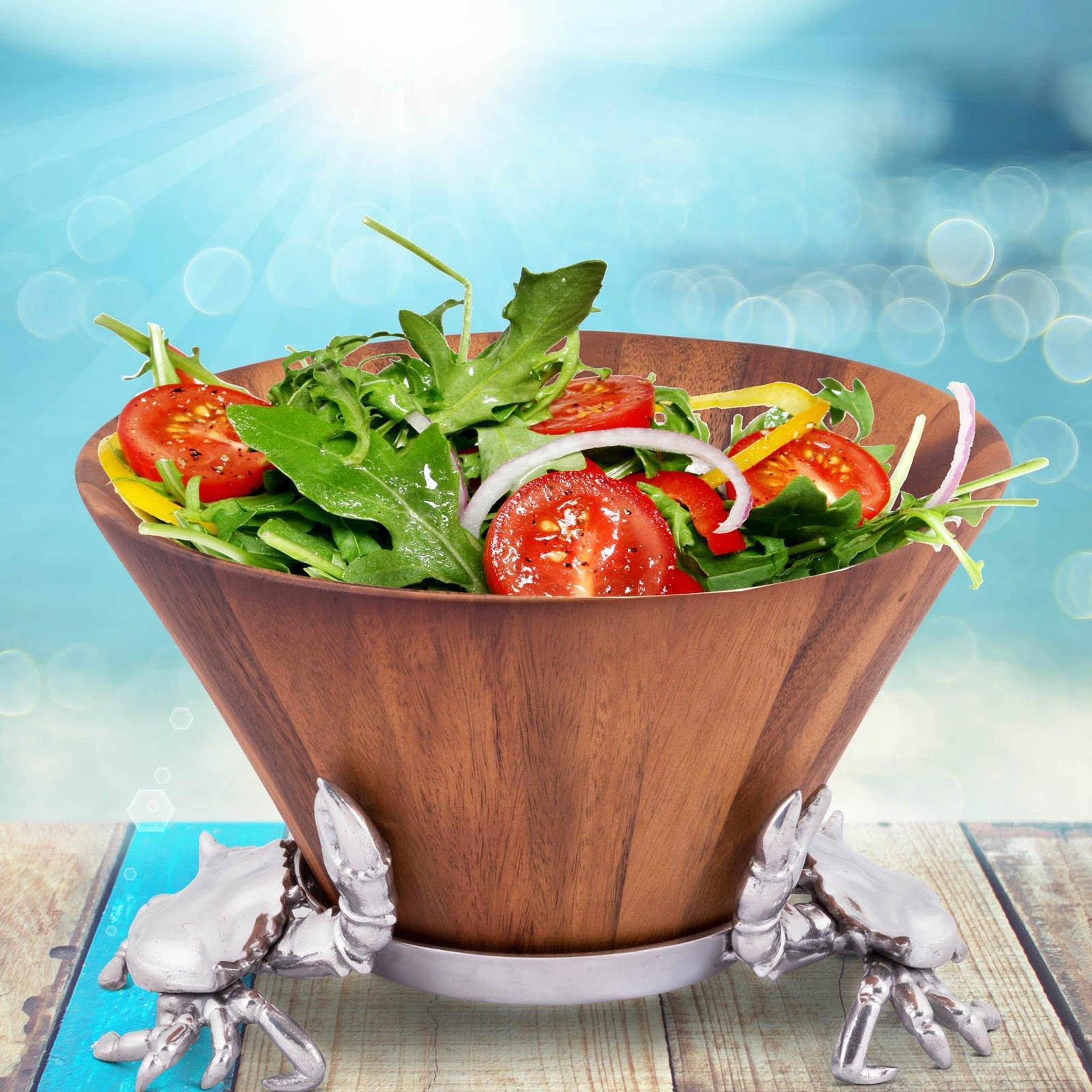 Crab Wood Tall Salad Bowl