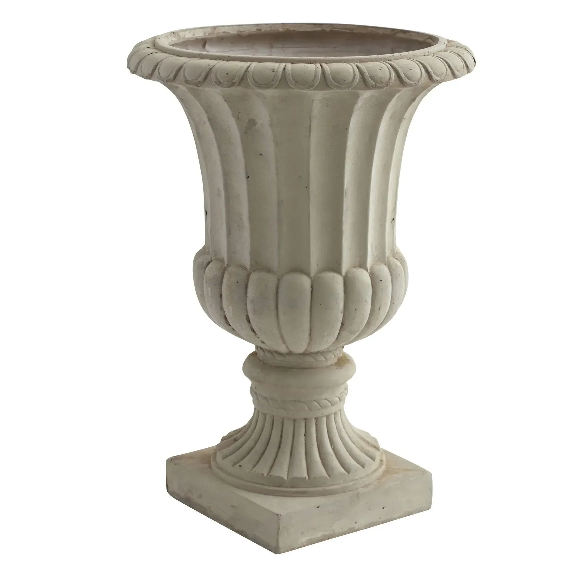 pedestal planter indoor Nearly Natural 20.25-in Large Sand Colored Urn (Indoor/Outdoor)