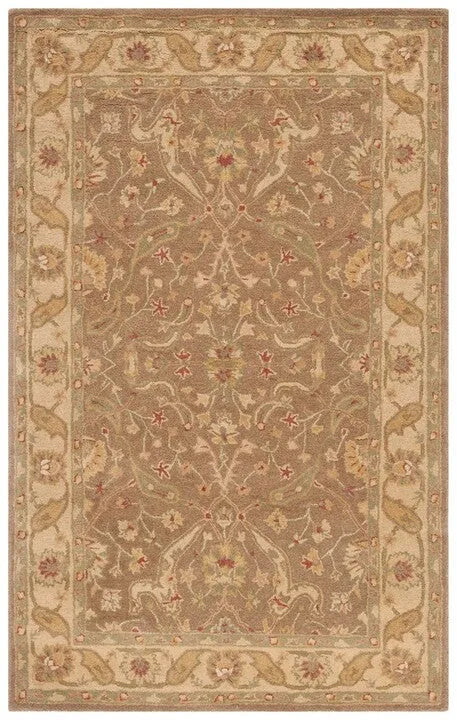 Antiquity Wool Rug in Brown and Gold