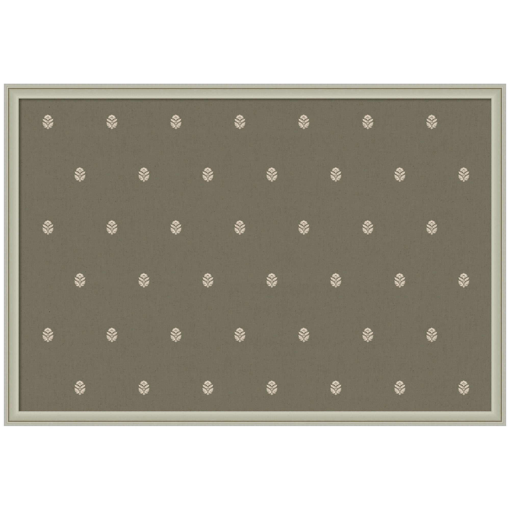 Pinboard Green Botanical Block Print