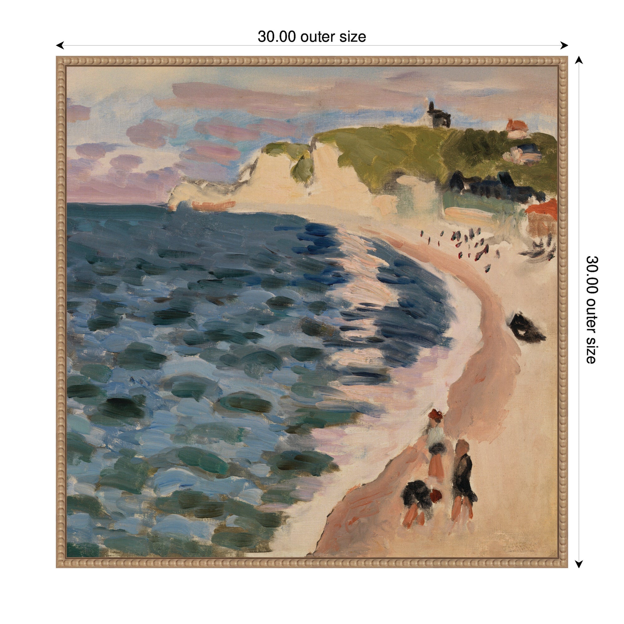 High Tide Pleine Mer 1920 Henri Mattise by Nostalgia Prints Framed Canvas Wall Art Print