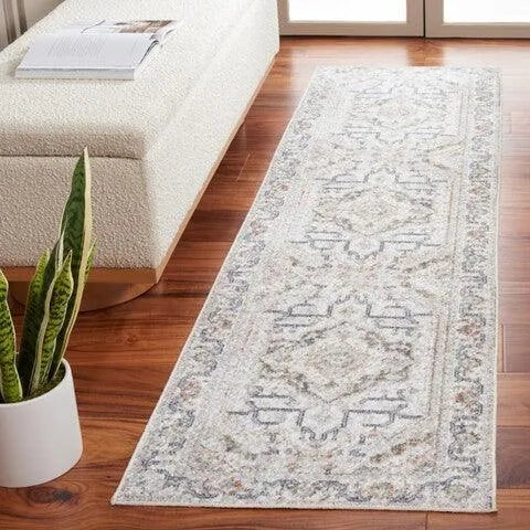 Safavieh Baltimore Collection - Light Grey / Rust